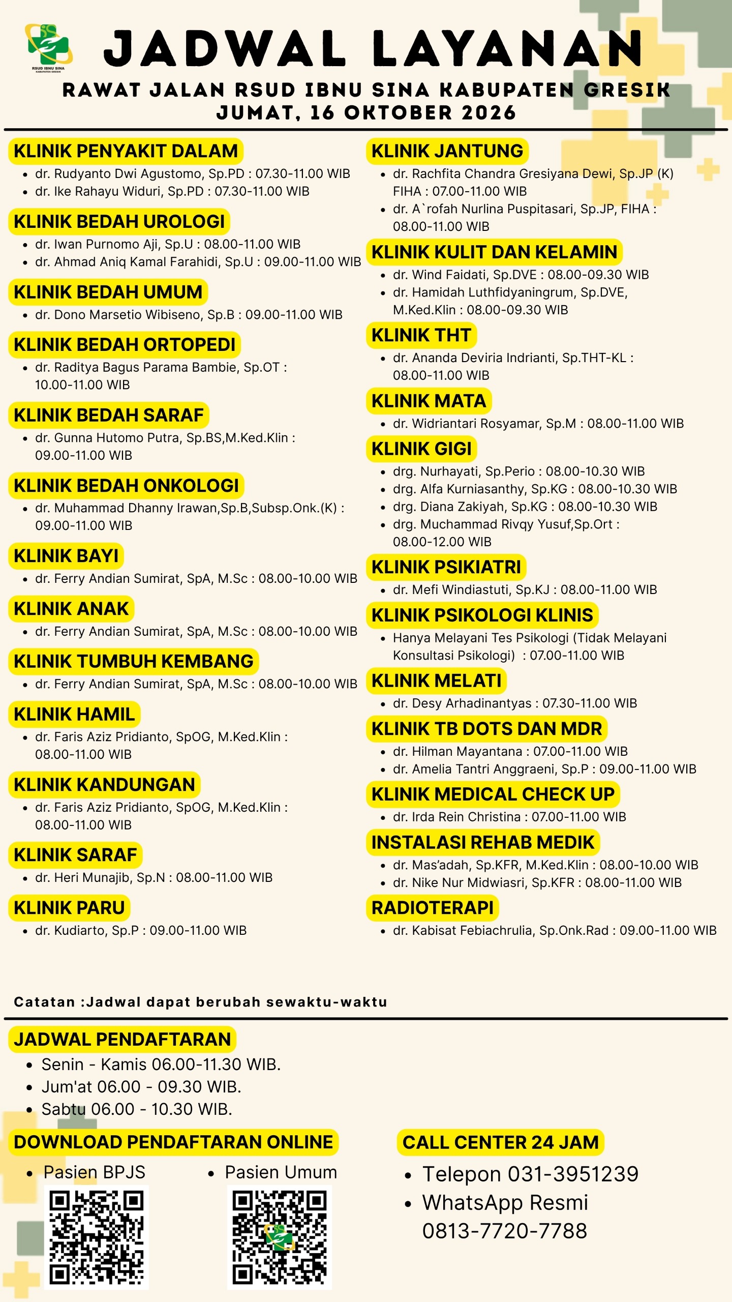 Jadwal Dokter
